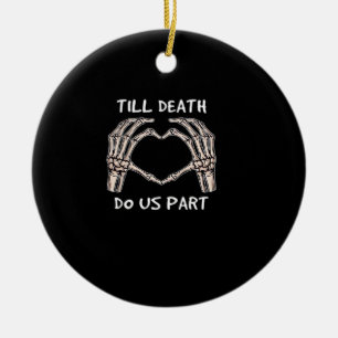 Ornamento De Cerâmica Unisex Til Death Nos Parte, Noiva Para Ser, Ossos,
