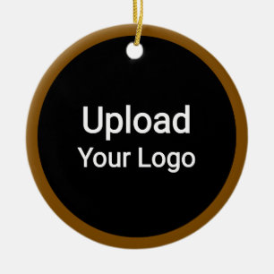 Ornamento De Cerâmica Upload de Logotipo Personalizado Negócios Person