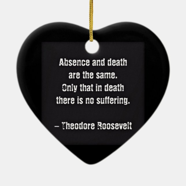 Ornamento De Cerâmica Ursinho Roosevelt - Ausência E Morte (Verso)