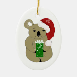 Ornamento De Cerâmica Urso Coala de Natal