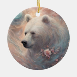 Ornamento De Cerâmica Urso de Conto de Fadas