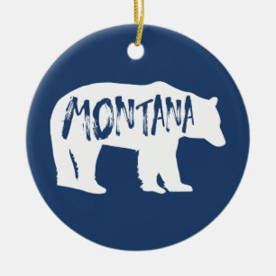Ornamento De Cerâmica Urso de Montana