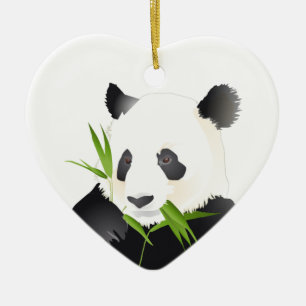 Ornamento De Cerâmica Urso de panda