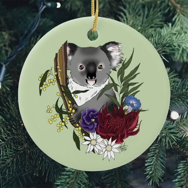 Ornamento De Cerâmica Urso Koala (Criador carregado)