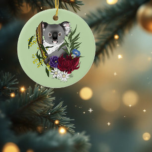 Ornamento De Cerâmica Urso Koala