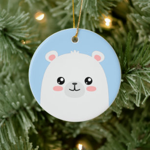 Ornamento De Cerâmica Urso polar