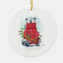 Urso Polar de Natal em Aquarela
