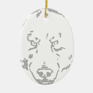 Ornamento De Cerâmica Urso Ursos Marrom Animal Floresta Madeira Folha Ár
