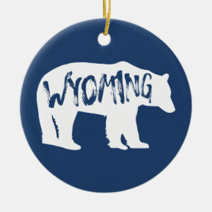 Ornamento De Cerâmica Urso Wyoming