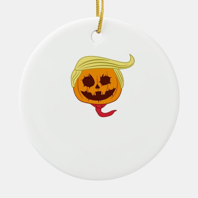 Ornamento De Cerâmica Usa Torna O Excelente De Halloween Novamente Engra (Frente)