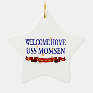 Ornamento De Cerâmica USS Home bem-vindo Momsen