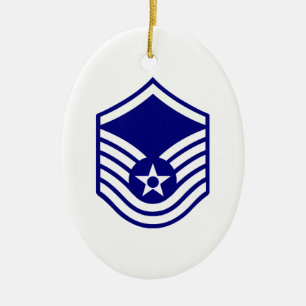 ORNAMENTO DE CERÂMICA USUSAF E-7 MASTER SERGEANT