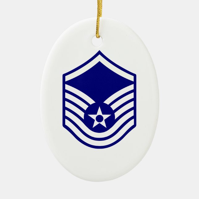 ORNAMENTO DE CERÂMICA USUSAF E-7 MASTER SERGEANT (Frente)