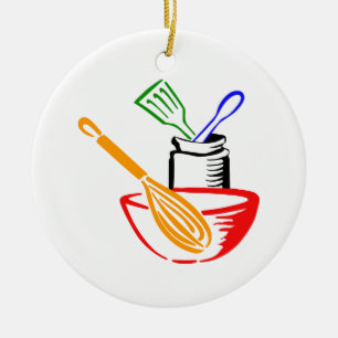 Ornamento De Cerâmica Utensílios de cozinhar