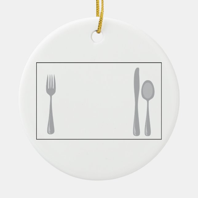 Ornamento De Cerâmica Utensils (Frente)