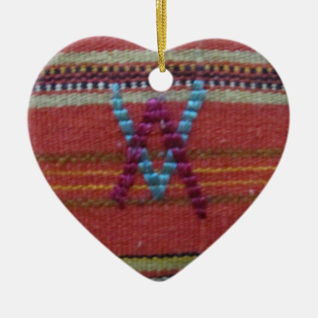 Ornamento De Cerâmica V invertidos (Frente)