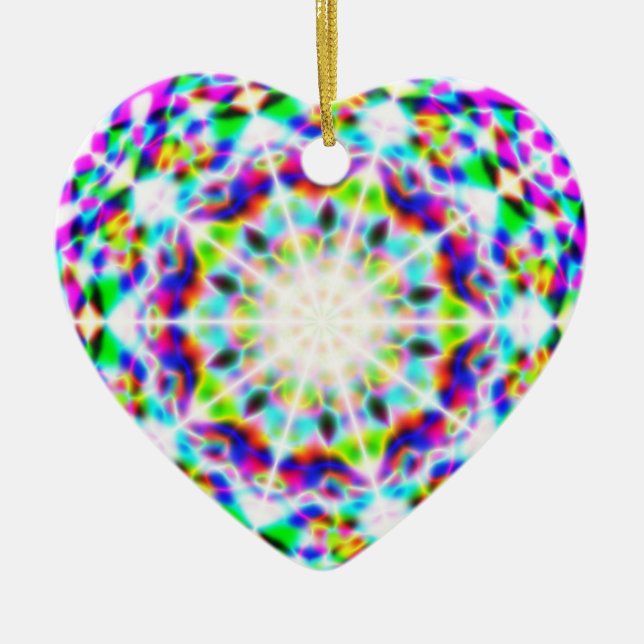 Ornamento De Cerâmica Vá para a luz (Frente)