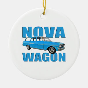 Ornamento De Cerâmica vagão 1963 chevy da nova II do longroof