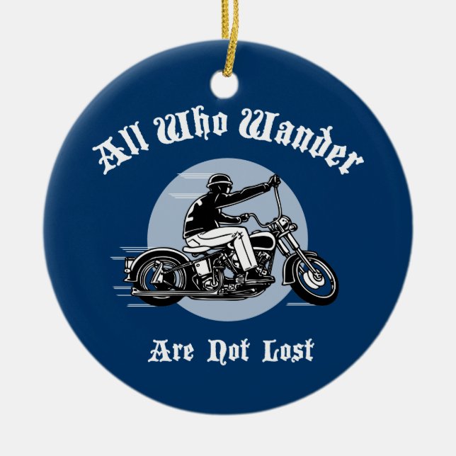 Ornamento De Cerâmica Vagueie perdido (Frente)