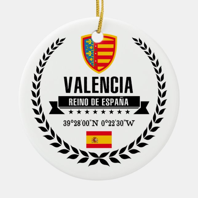 Ornamento De Cerâmica Valencia (Frente)