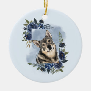 Ornamento De Cerâmica Vallhund sueco