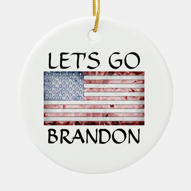 ORNAMENTO DE CERÂMICA VAMOS GO BRANDON (Frente)