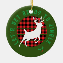 Ornamento De Cerâmica "Vamos nos preparar para o Natal"