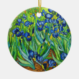 Ornamento De Cerâmica Van Gogh Irises
