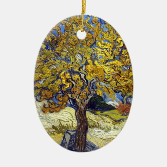 Ornamento De Cerâmica Van Gogh Mulberry Tree Impressionism Art (Frente)