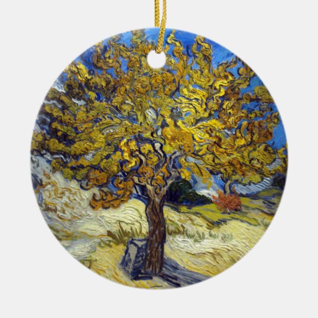 Ornamento De Cerâmica Van Gogh Mulberry Tree Impressionism Art (Frente)