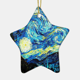Ornamento De Cerâmica Van Gogh - Noite Estrelada
