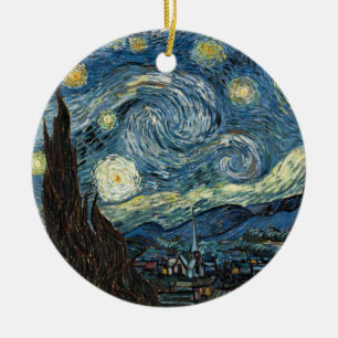 Ornamento De Cerâmica Van Gogh Starry Night