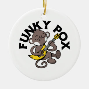 Ornamento De Cerâmica Varíola dos Macacos Funky Pox