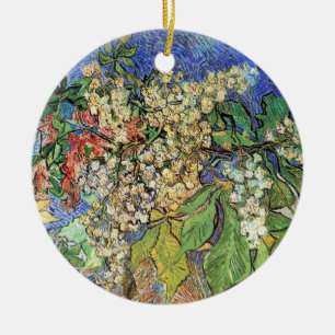 Ornamento De Cerâmica Vaso com Papoulas Vermelhas Vincent van Gogh