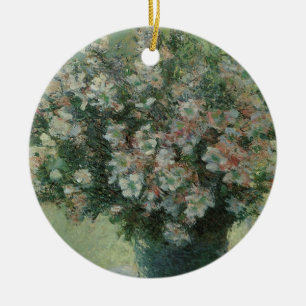 Ornamento De Cerâmica Vaso das flores por Claude Monet, belas artes do