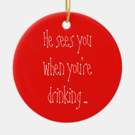 Ornamento De Cerâmica Vê-o Ornament