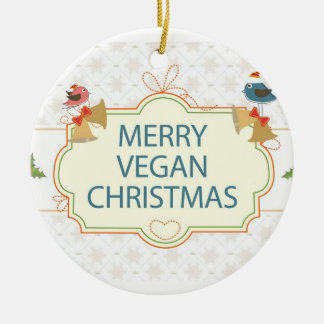 Ornamento De Cerâmica Vegan Christmas