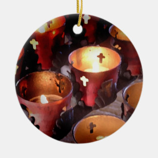 Ornamento De Cerâmica Velas das missões de Texas
