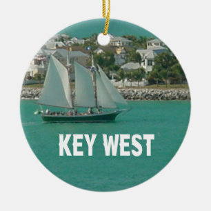 Ornamento De Cerâmica Veleiro de Key West Florida
