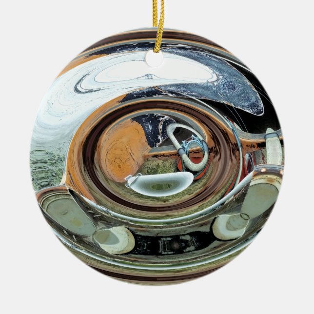 ORNAMENTO DE CERÂMICA VELHA INGLATERRA (Frente)