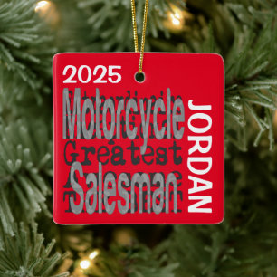 Ornamento De Cerâmica Vendedor de Motocicletas Extraordinário CUSTOM