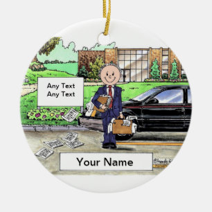 Ornamento De Cerâmica Vendedor - Masculino