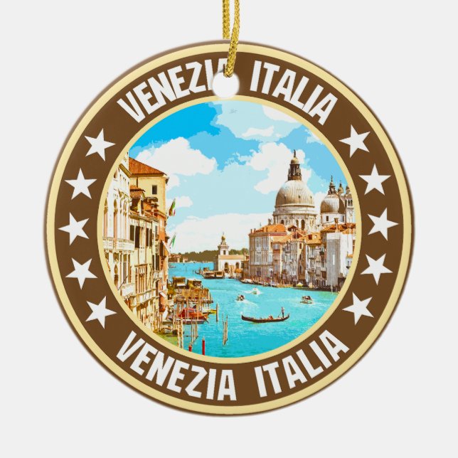 Ornamento De Cerâmica Veneza (Frente)
