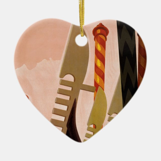 Ornamento De Cerâmica Veneza (Frente)