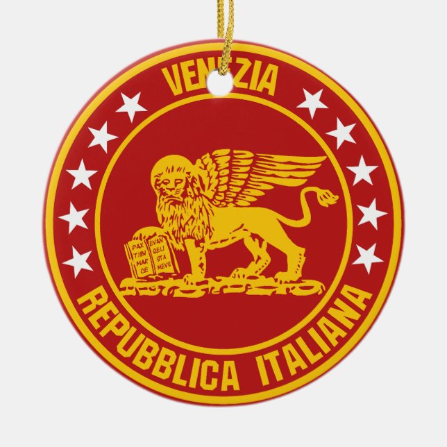 Ornamento De Cerâmica Veneza (Frente)