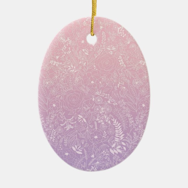 Ornamento De Cerâmica vento picante roxo (Frente)
