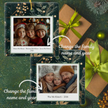 Verde Elegante Botânico Duplo Lado