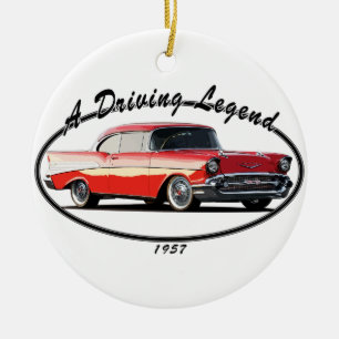 ORNAMENTO DE CERÂMICA VERMELHO 1957 DO BEL AIR