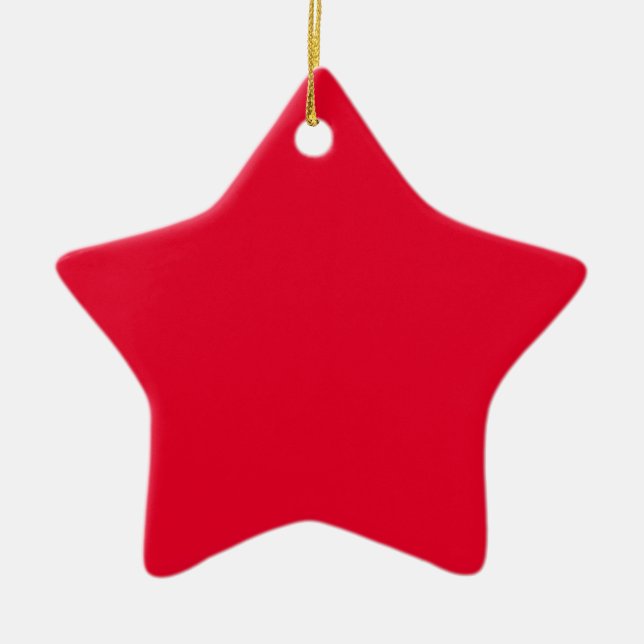 Ornamento De Cerâmica vermelho espanhol (Frente)
