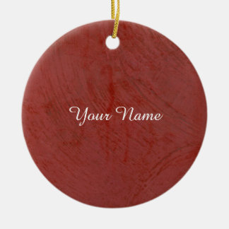 Ornamento De Cerâmica Vermelho sólido
